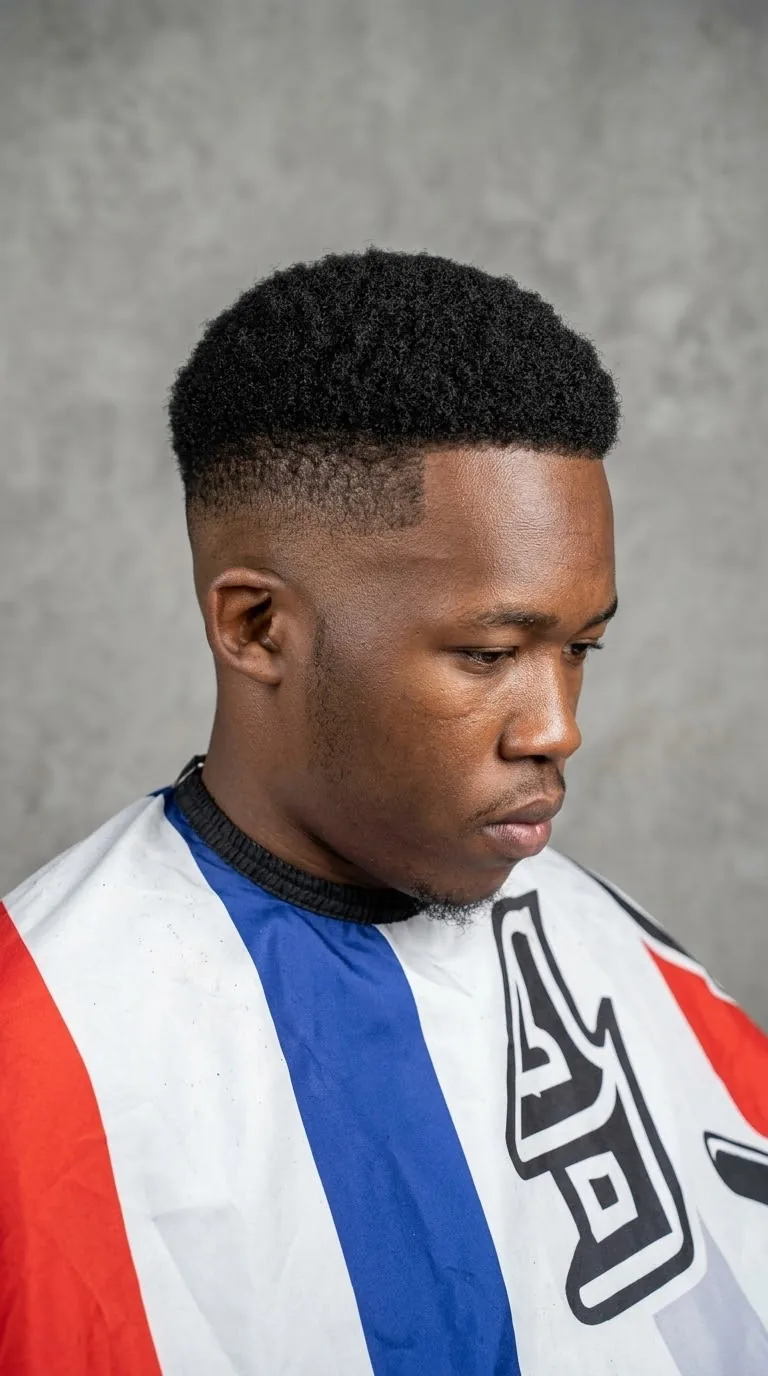 Dégradé homme réalisé chez NNSTARBARBERSHOP à Gatineau